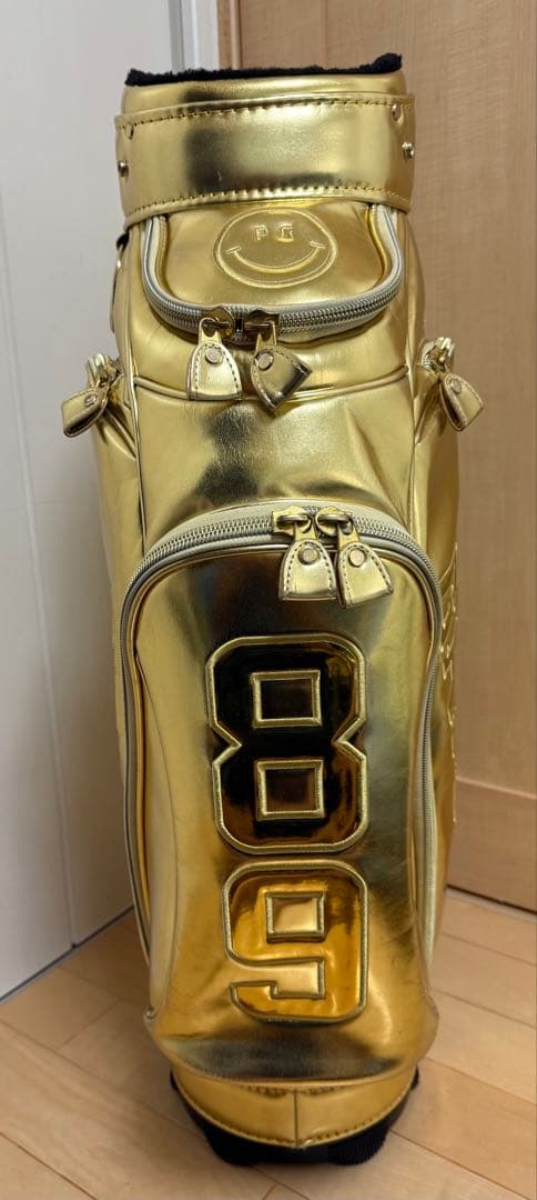 美品★パーリーゲイツ★キャディバッグ★ゴルフ★ゴルフバッグ★ゴールド★レア★金