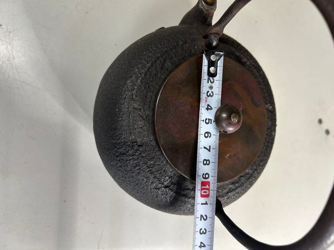 に*く様 鋳鉄製黒丸型鉄瓶　急須