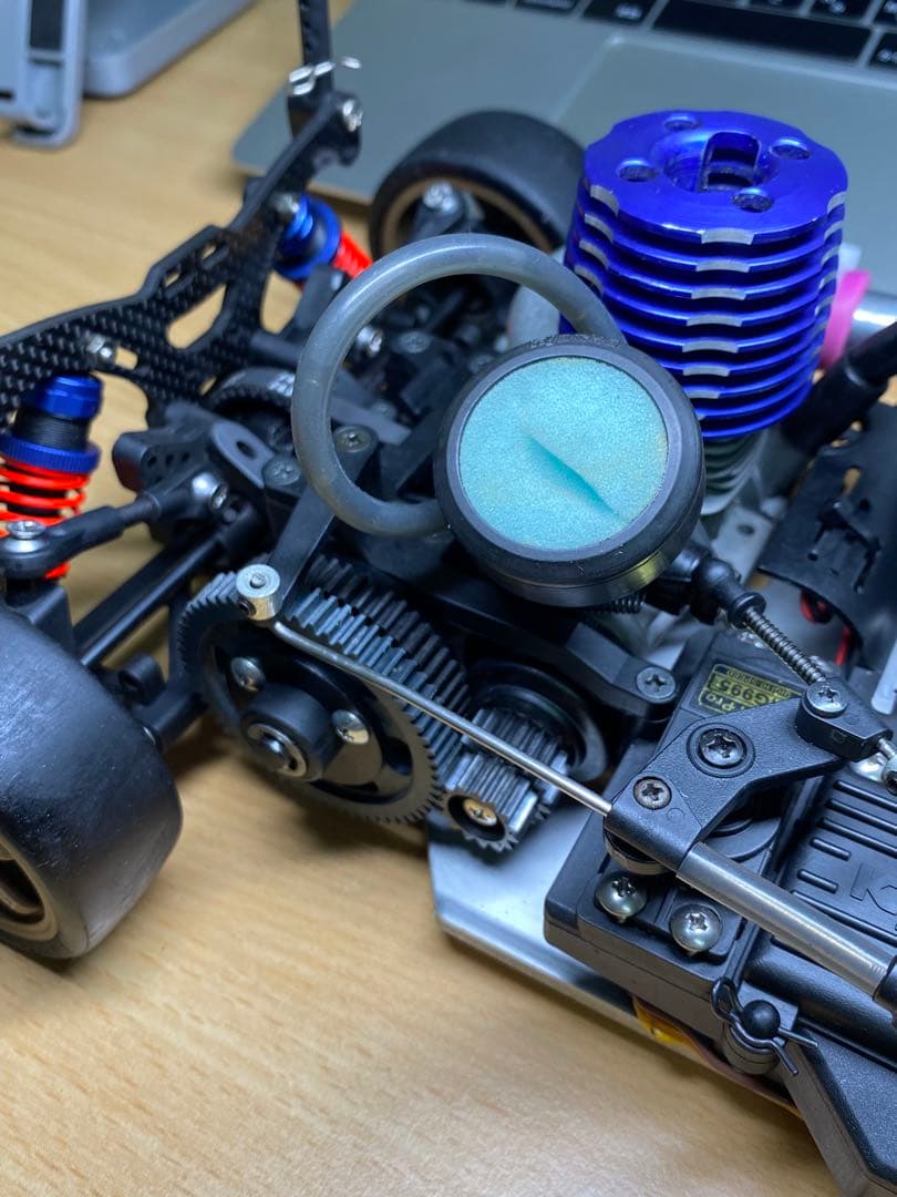 京商GT2ボディ付き カスタムホイール TE37風