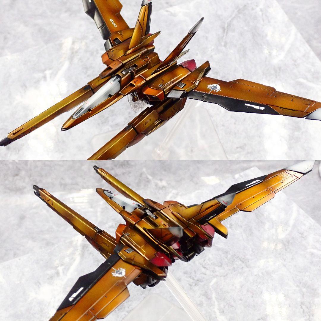 RG アカツキガンダム+HG ゼウスシルエット ガンプラ 全塗装 塗装済 完成品