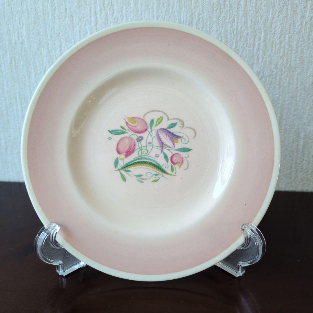 スージークーパー＊ドレスデン＊カップ＆ソーサーとプレート＊ピンク＊トリオ