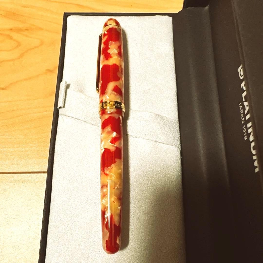 プラチナ万年筆 #3776 セルロイド キンギョ K14 細字