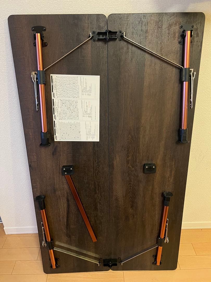 【コールマン】バタフライテーブル／１２０　高さ3段階　収納ケース付