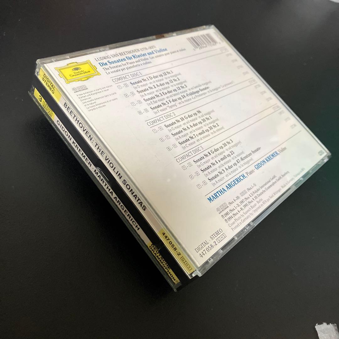 【売約済】クレーメル＆アルゲリッチ／ベートーヴェンvnソナタ全集　3CD