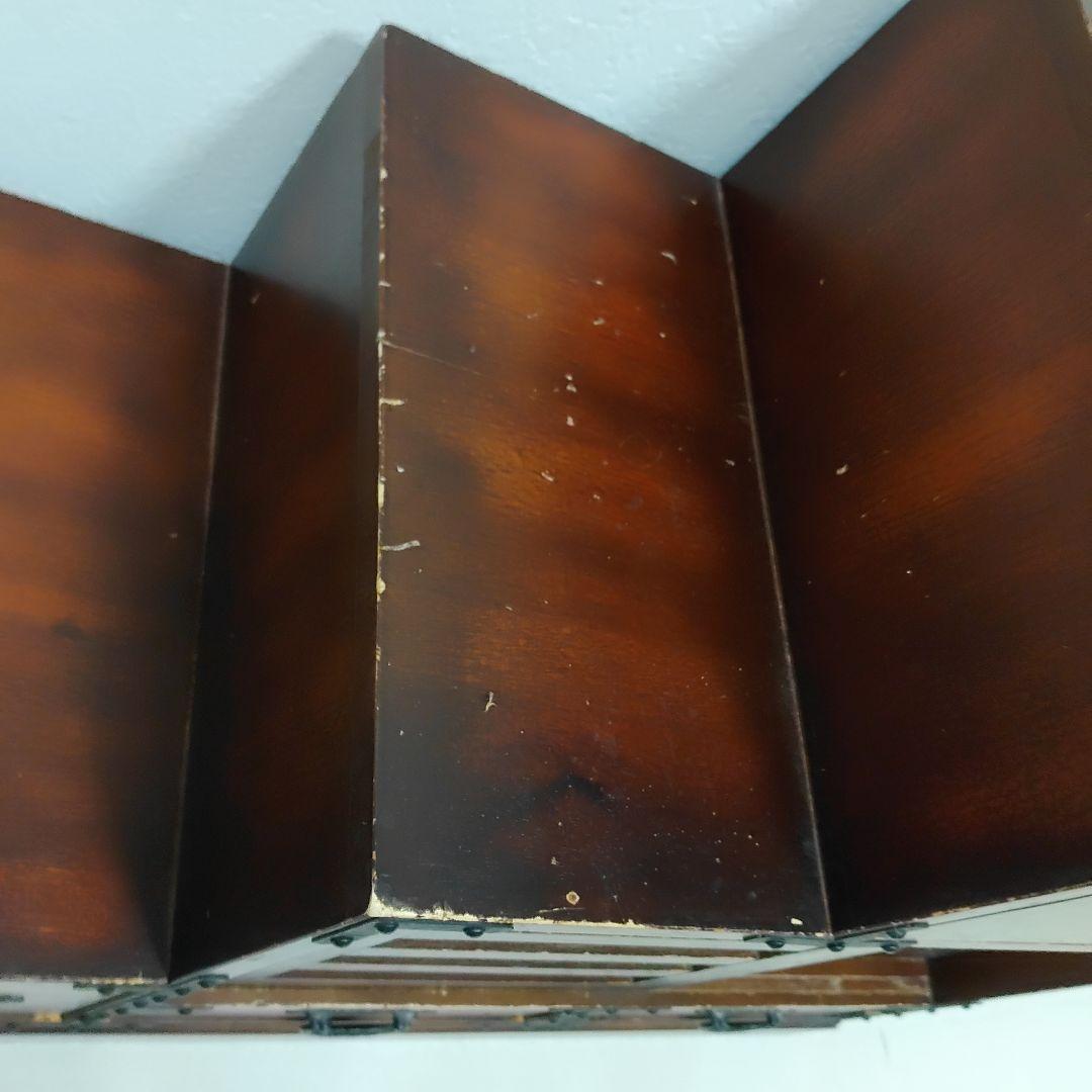 レトロ調 階段タンス 和風 民芸家具 小物収納　左下り