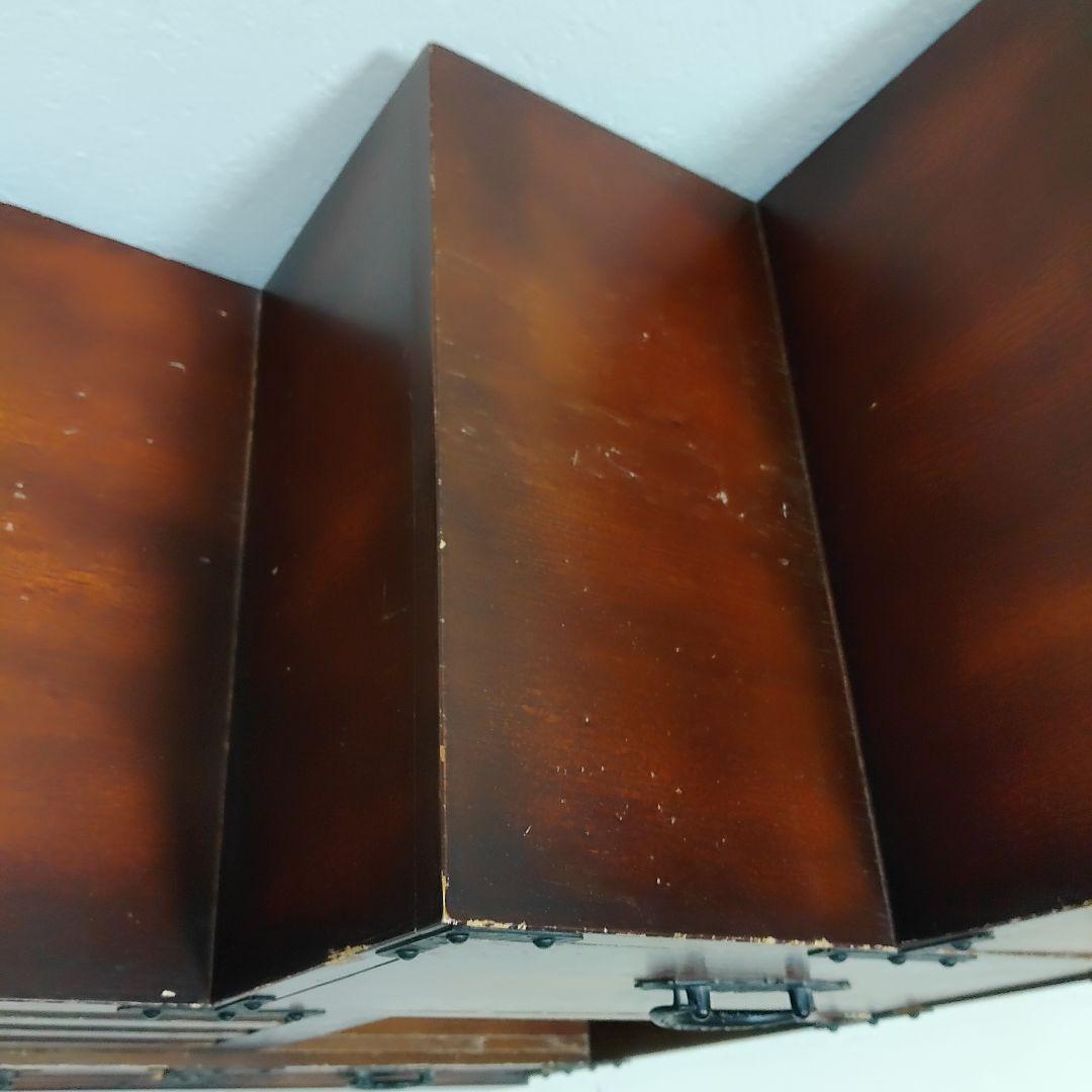 レトロ調 階段タンス 和風 民芸家具 小物収納　左下り