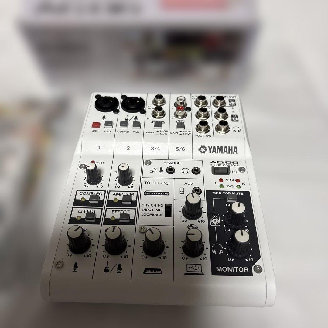 YAMAHA AG06 ヤマハ ミニミキサー USBバスパワー ホワイト