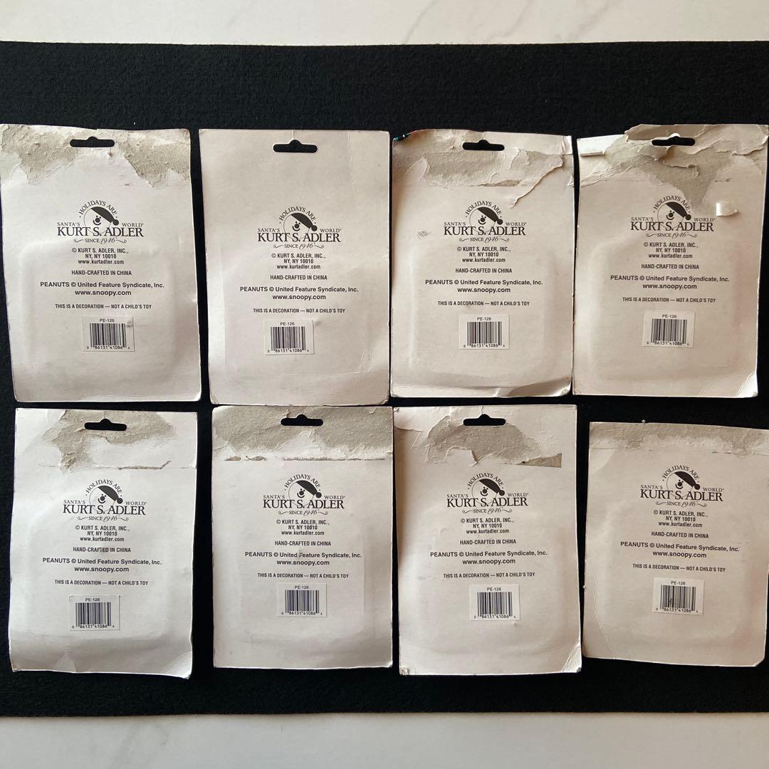 PEANUTSスヌーピー オーナメント８点　　ヴィンテージ　USA