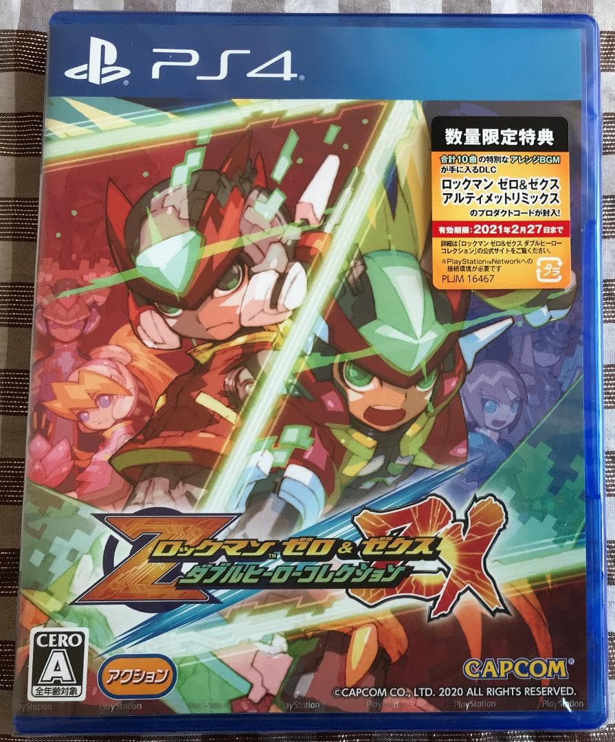 【新品未開封品】　PS4 ロックマン ゼロ&ゼクス ダブルヒーローコレクション