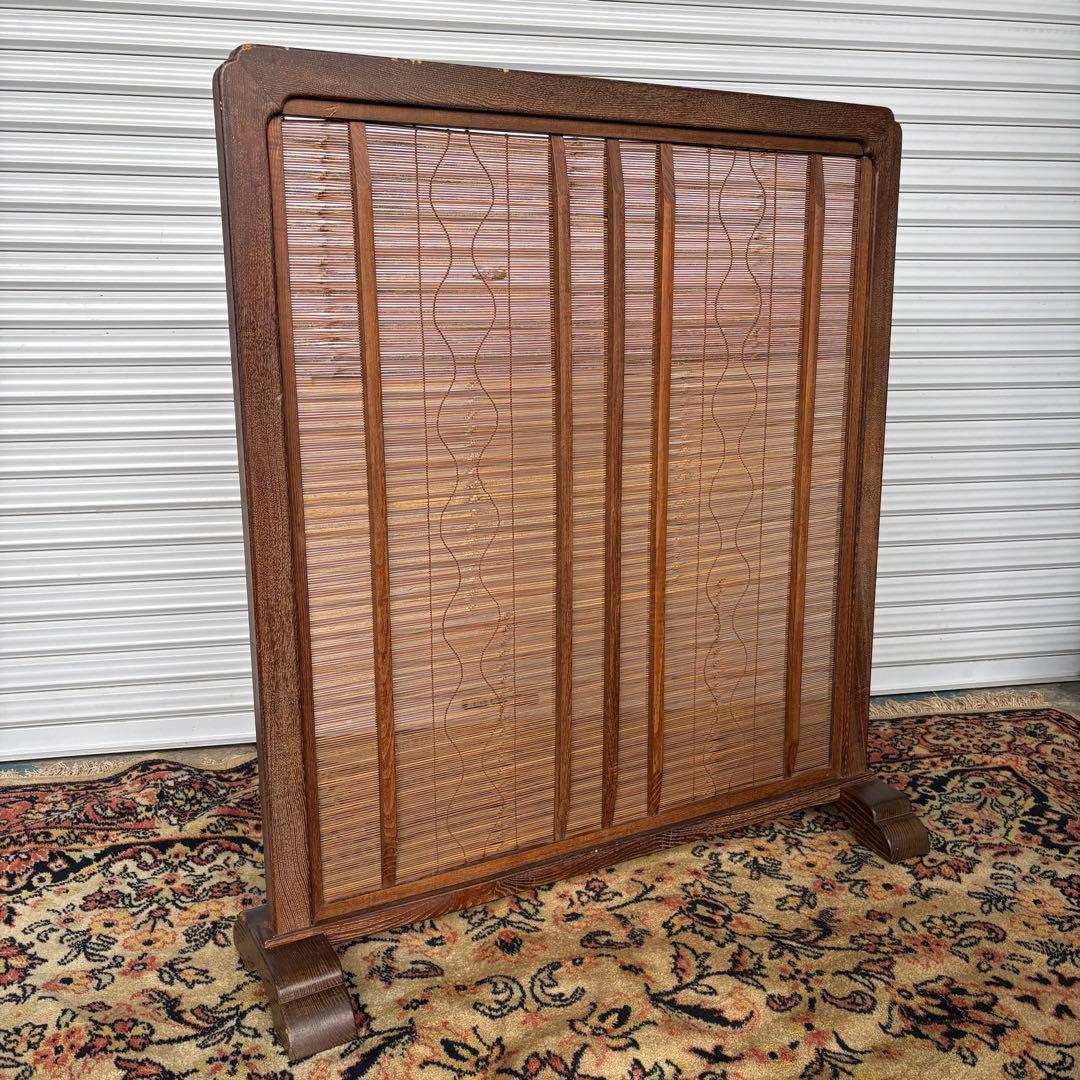 屏風　衝立　パーテーション　アンティーク　間仕切り　ヴィンテージ　レトロ