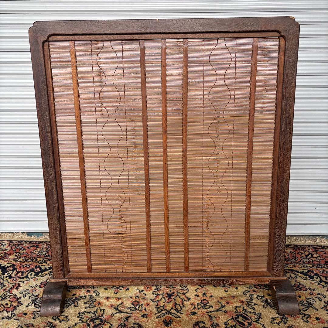 屏風　衝立　パーテーション　アンティーク　間仕切り　ヴィンテージ　レトロ