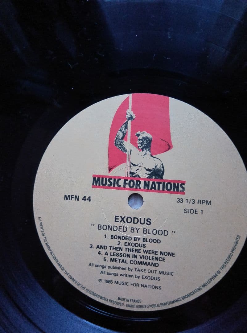 ●LPレコード exodus / bonded by blood