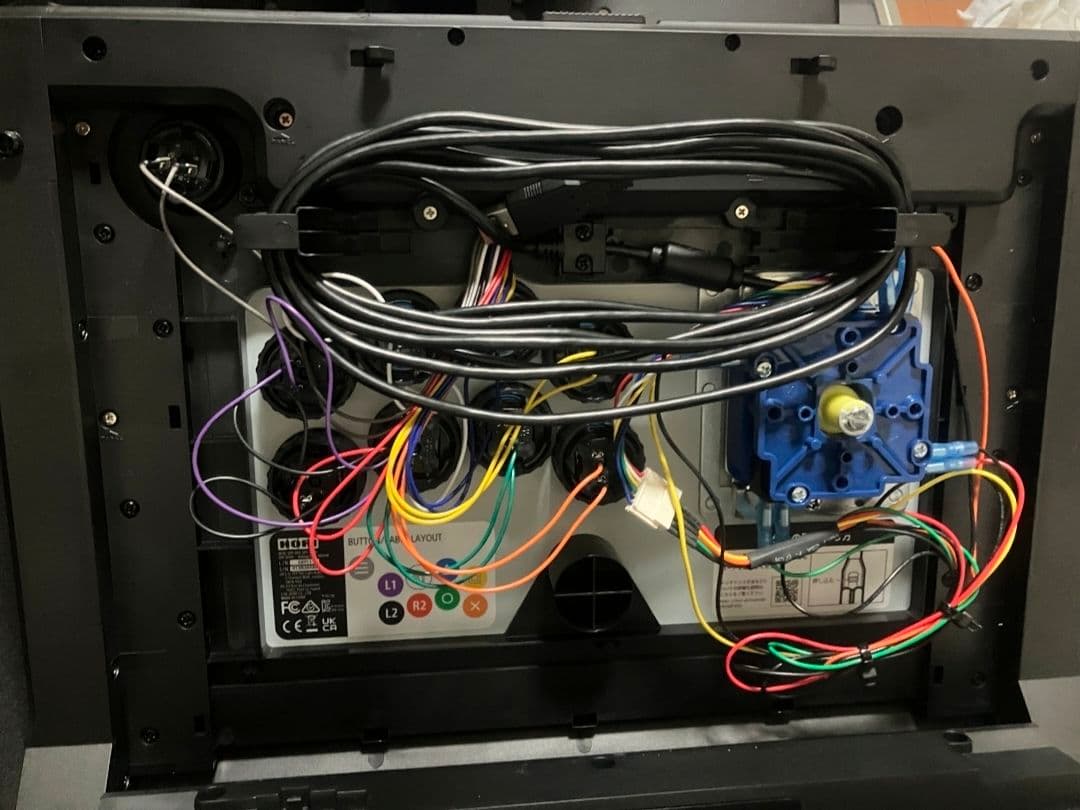 ファイティングスティックα　ボタンレバーカスタム済