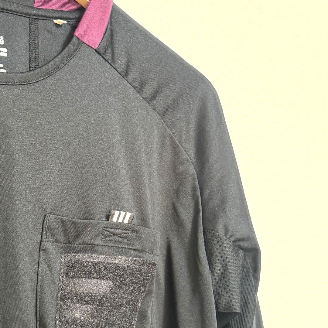 adidas ブラック 長袖シャツ ショーツ セット