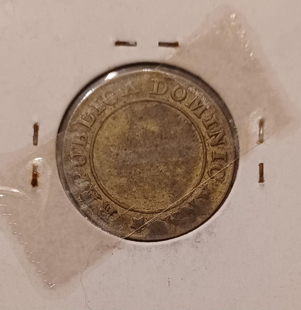 1848年(178年前) ドミニカ共和国 1/4レアル硬貨