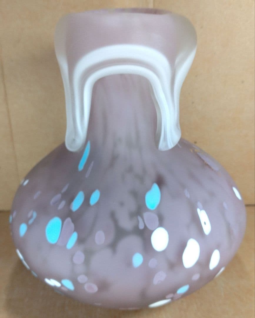 【本物保証】藤田喬平 手吹 流光 共箱 808回毎日オークション出品現物 無傷