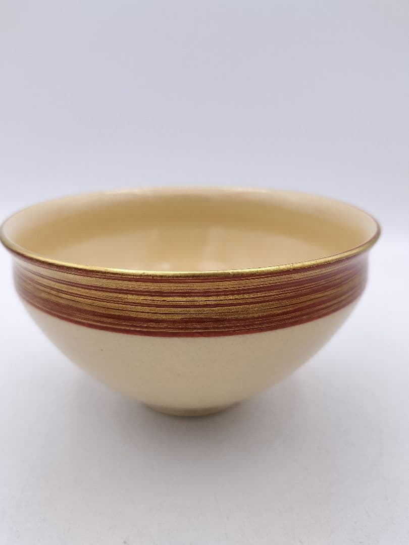 c702 数茶碗 金襴手赤巻 5客＋2客オマケ 高台寺窯 紙箱 茶道具 古物
