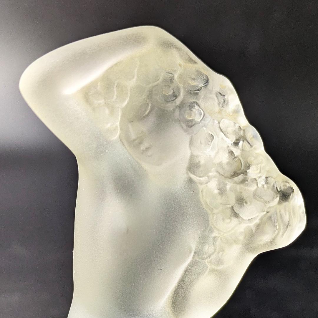 【箱付き極美品】ラリック フロレアル オパルセント ガラス 幻想的な青 裸婦