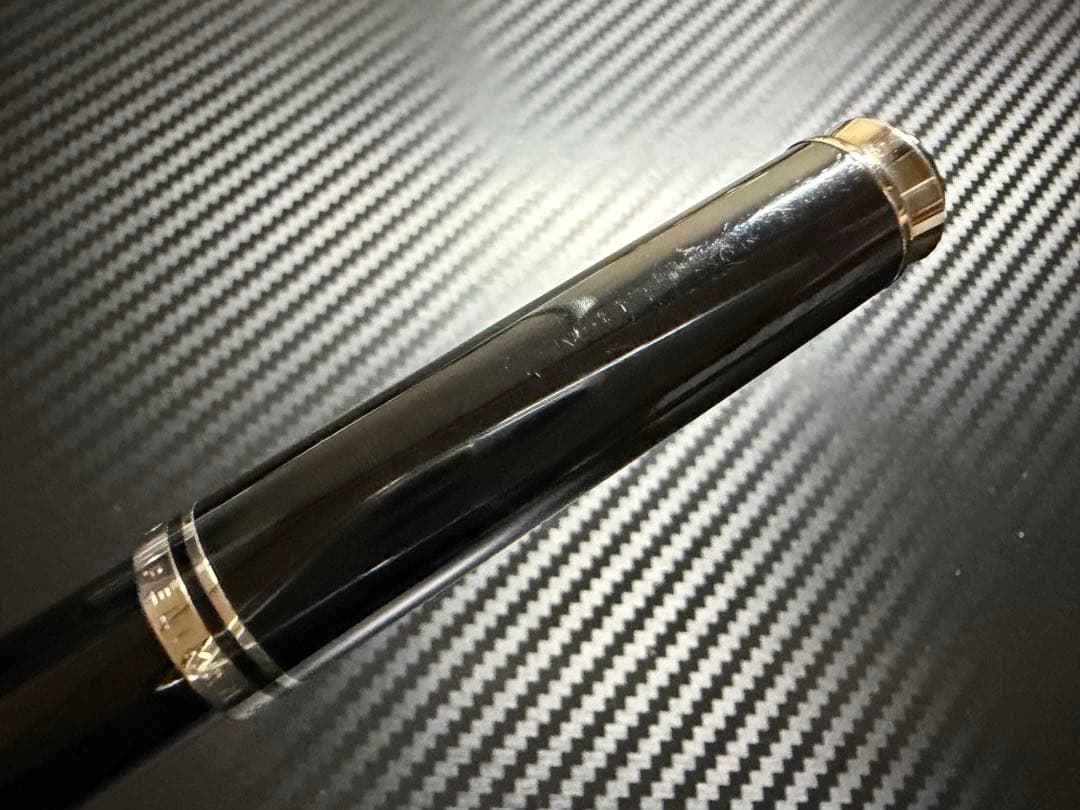 美品 ペリカン スーベレーン M405 万年筆 EF ブラック シルバートリム