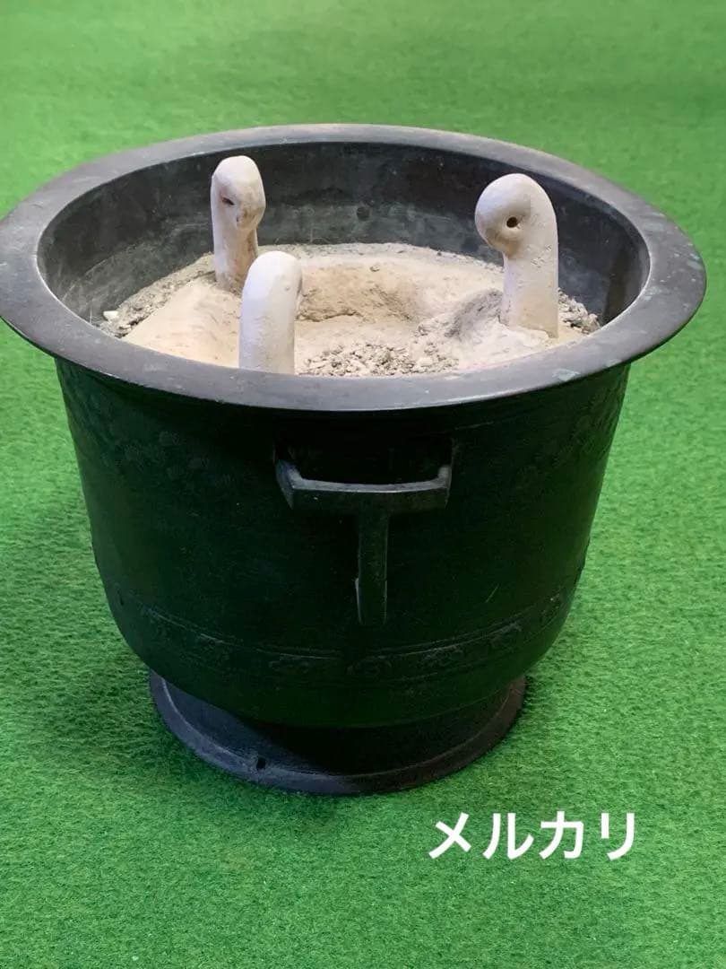 手焙り　火鉢　五徳灰入り　金属工芸品