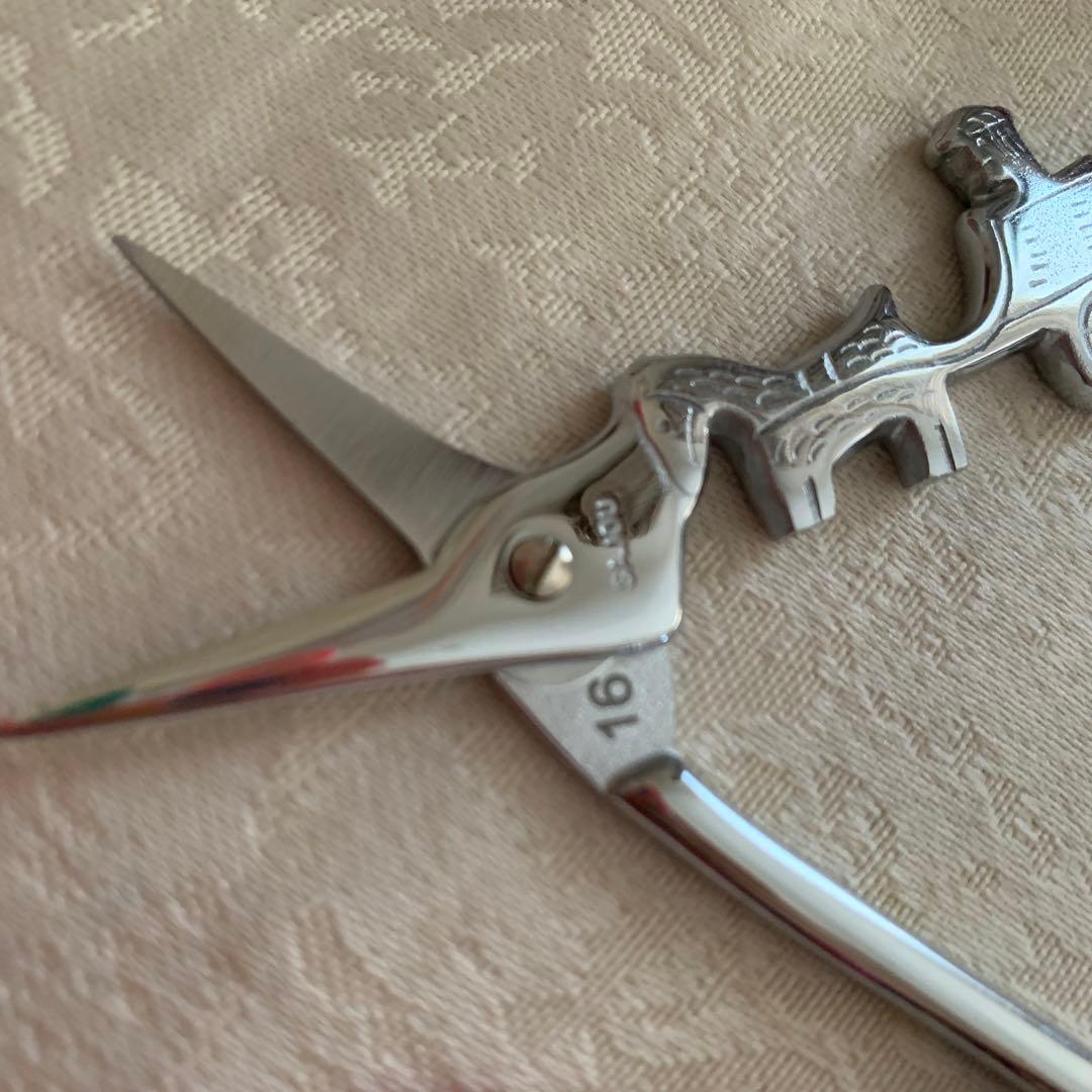 【レア】幻のはさみ★フランス手芸ブランドSAJOUの荷馬車の鋏とポーチ