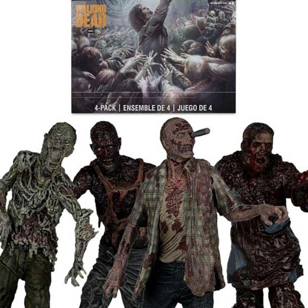 ウォーキング・デッド・ウォーカーズ アクションフィギュア 4個入り パック