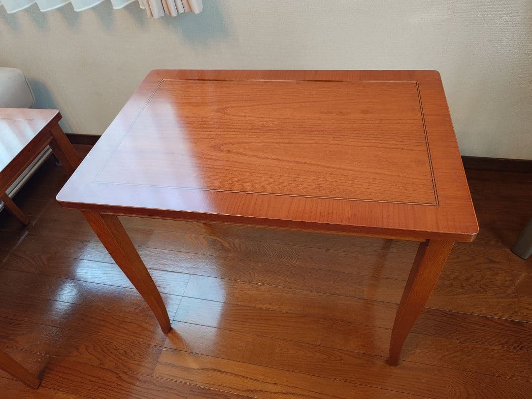 最終お値下げ！〈セルバ社〉イタリア家具☆木製ネストテーブル 3段式 ブラウン