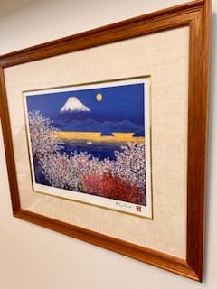 平松礼二「さくら富士」★美品★ジグレー★直筆サイン★証明シール★