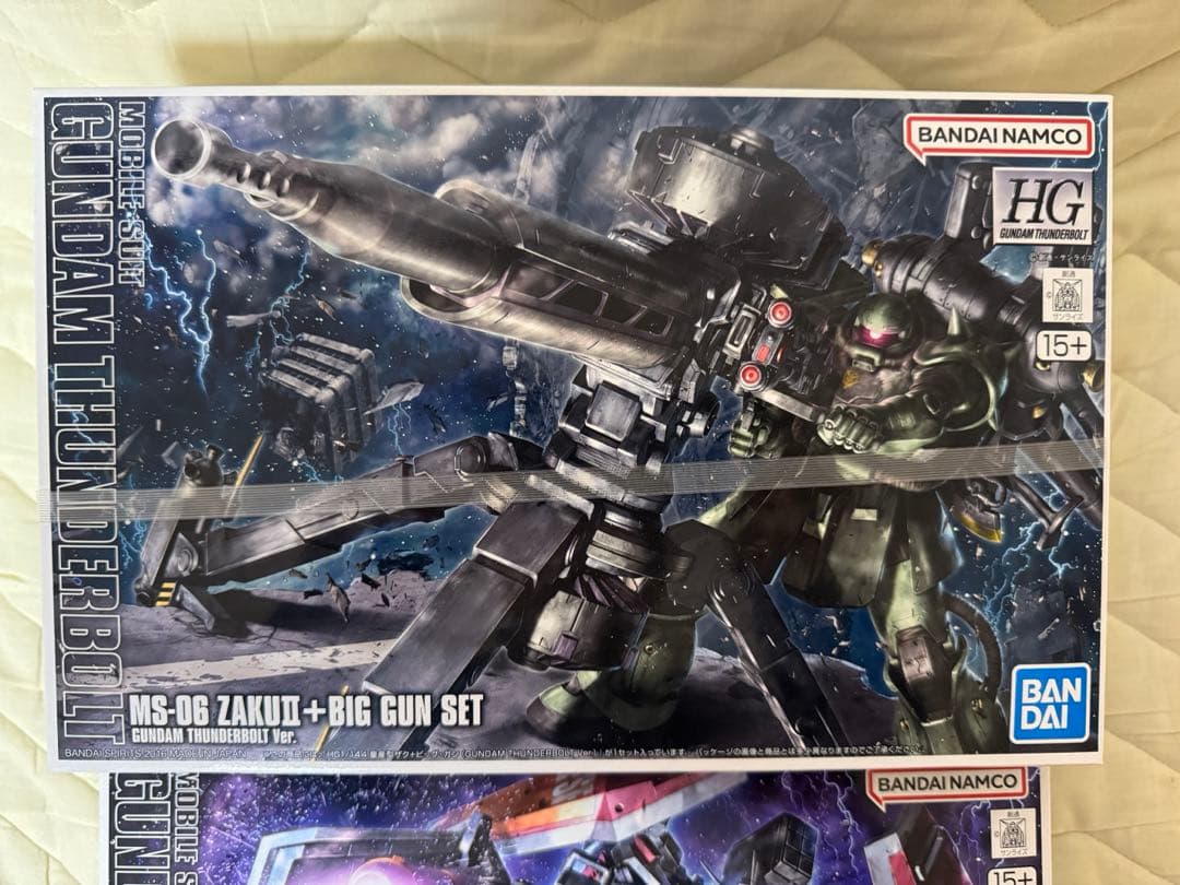 HG ZAKU II + BIG GUN SET 、フルアーマーガンダム