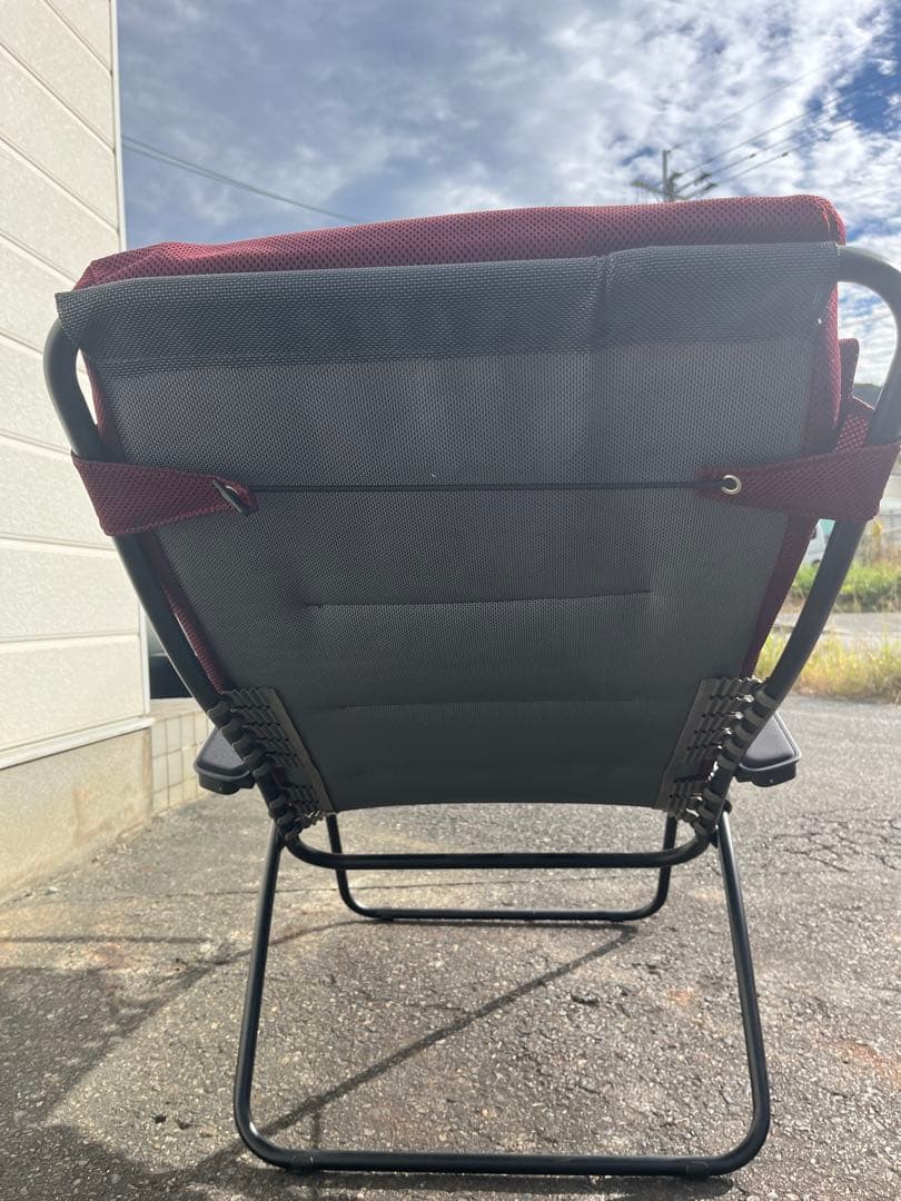 Lafuma リクライニングチェ ワインレッド フランス