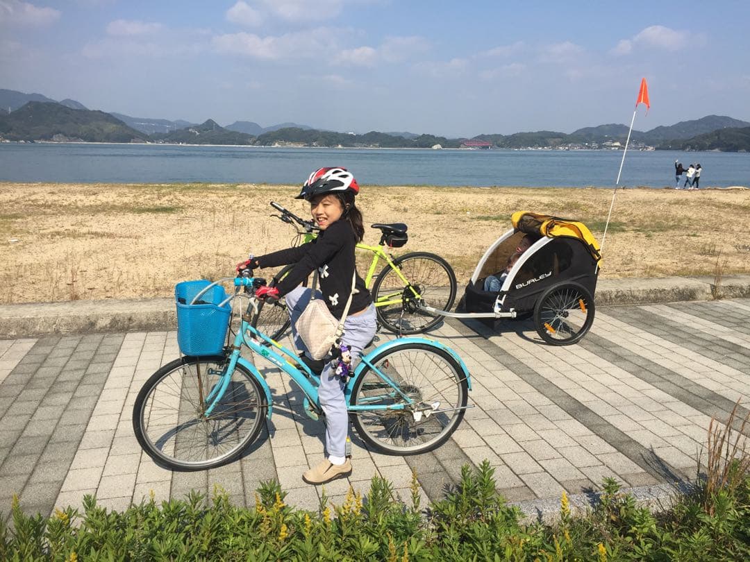 子供用自転車トレーラー イエロー/ブラック