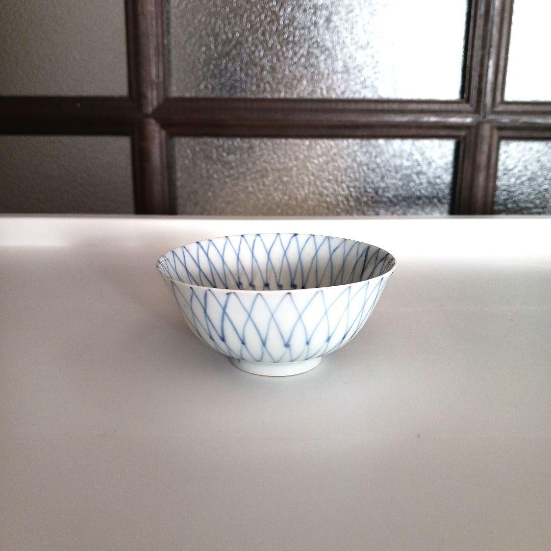 古伊万里　染付網目文　お猪口