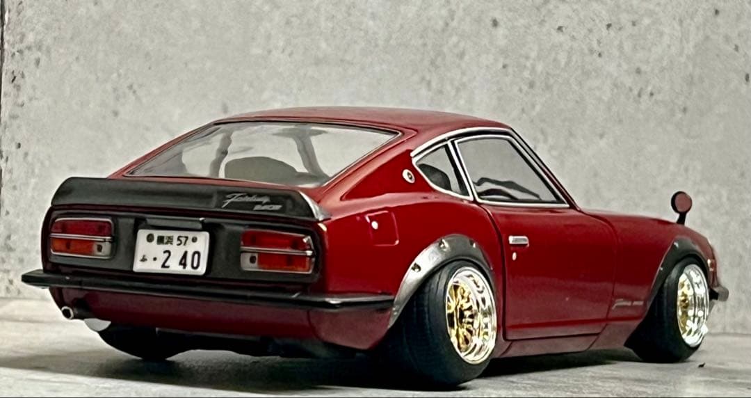 国産名車 1/24 フェアレディ 240ZG カスタム ジオラマ 旧車 ZⅡ