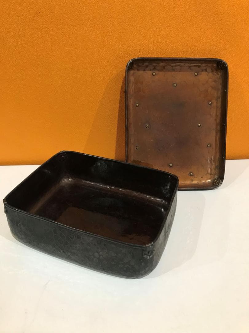 【ヨッシー様】久芳堂造 古代毛織式 銅蟲喫煙具 箱付き