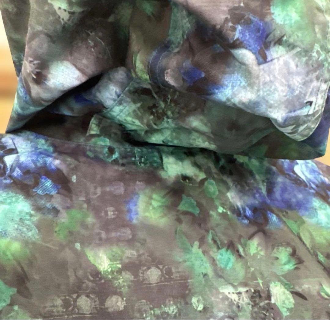 ROXY スノーボードウェア グリーン サイズL レディース スノーウェア 花柄