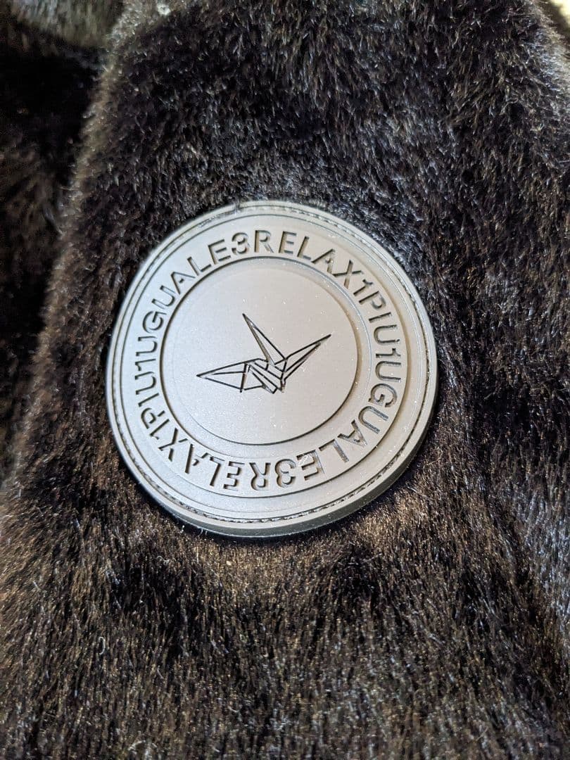 1PIU1UGUALE3 RELAX　 ボアパーカー 黒 size XL