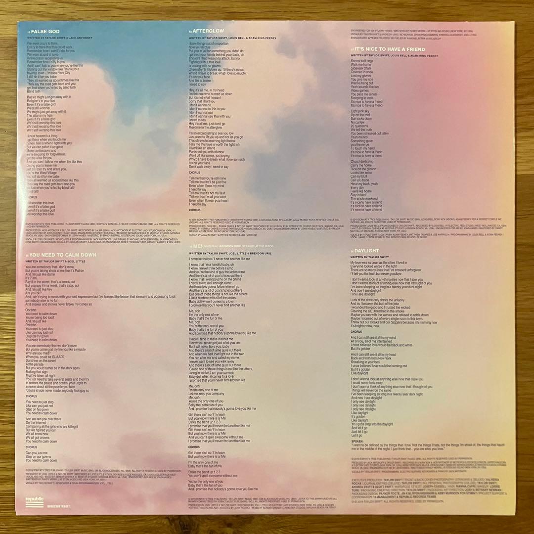 Taylor Swift – Lover アナログレコード LP