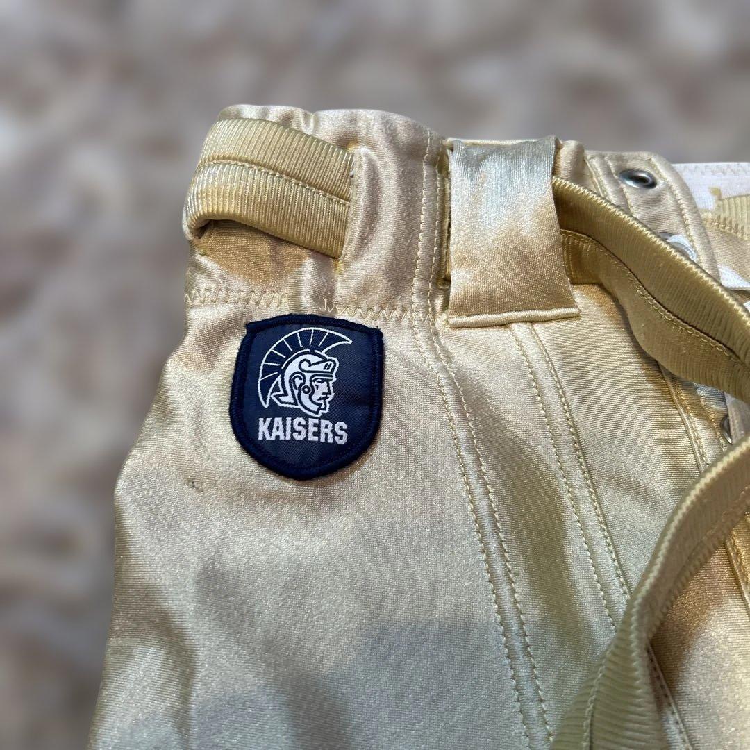 Mizuno Kaisers アメリカンフットボールパンツ ゴールド　Lサイズ