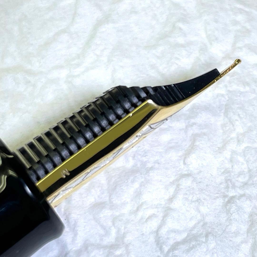 セーラー 万年筆 キングプロフィット 津軽塗り エボナイト 21K M