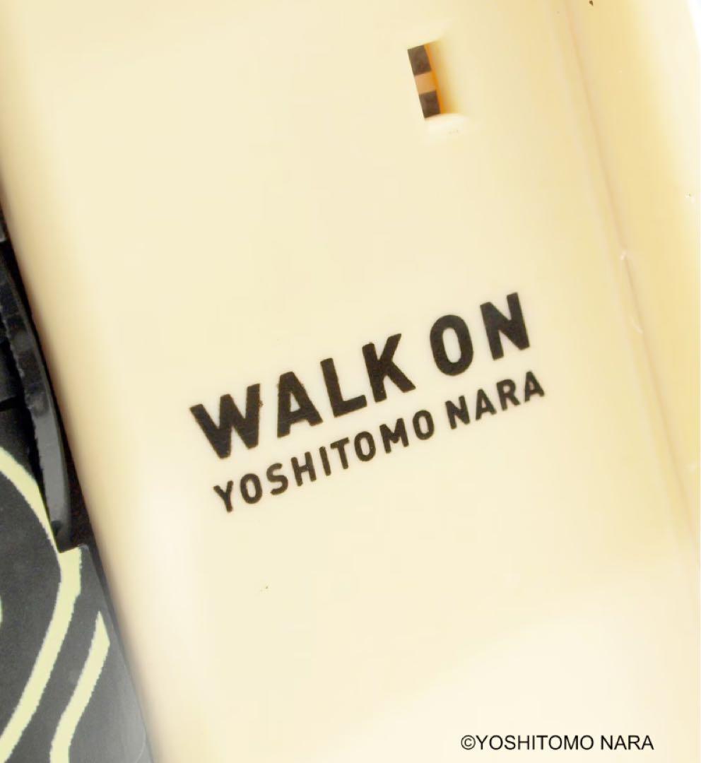 新品 奈良美智 パタパタクロック WALK ON ベージュ