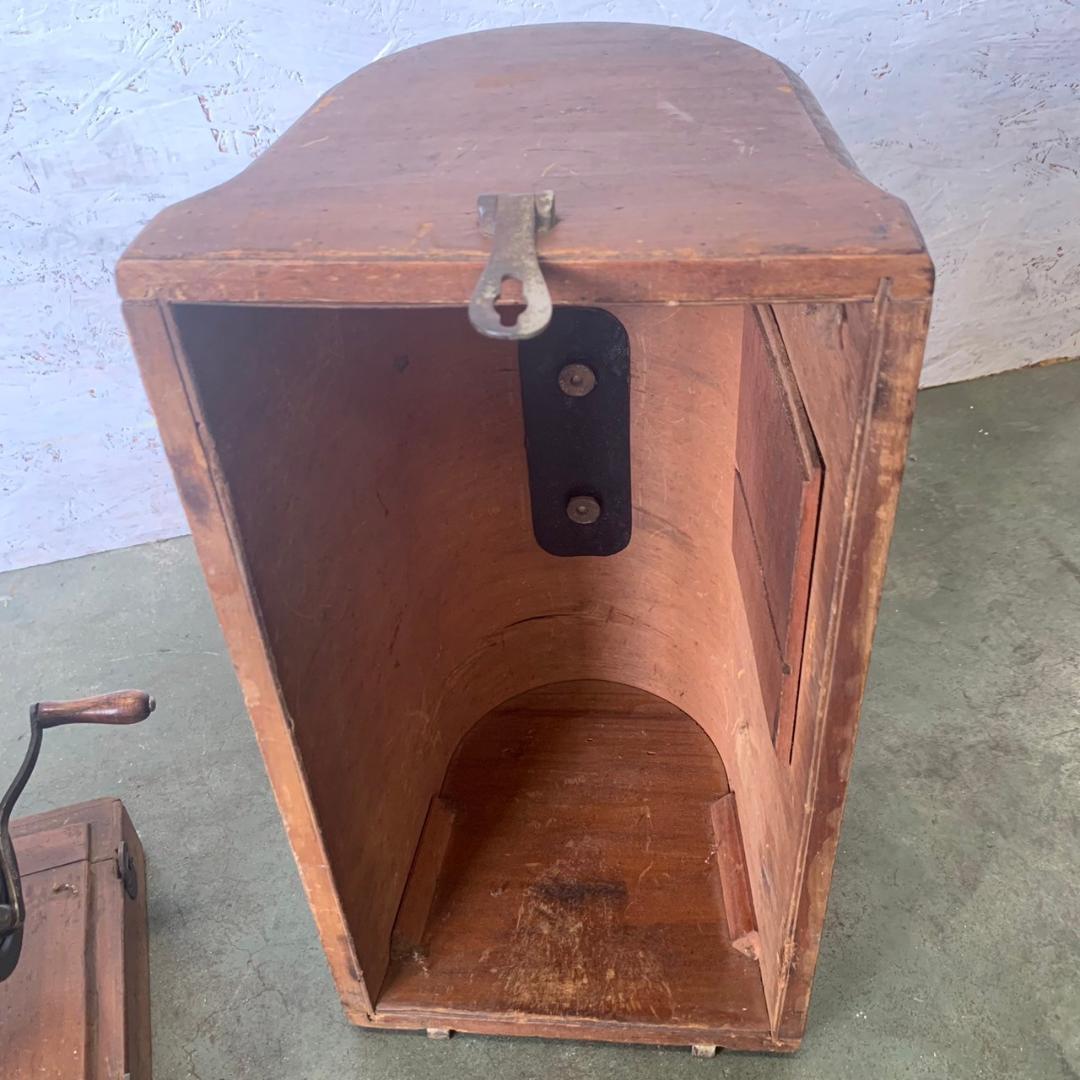 シンガー アンティークミシン 手回しミシン 希少品 ケース付 現状品 N0236