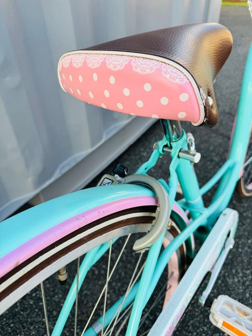 福岡発 ミントグリーン系 自転車 26インチ 軽量 通学 通勤 家庭用