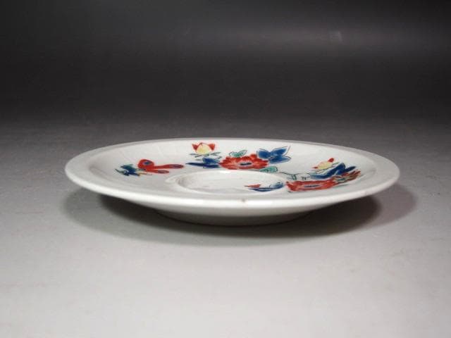 ★　13代柿右衛門　錦牡丹絵皿　五客★x617