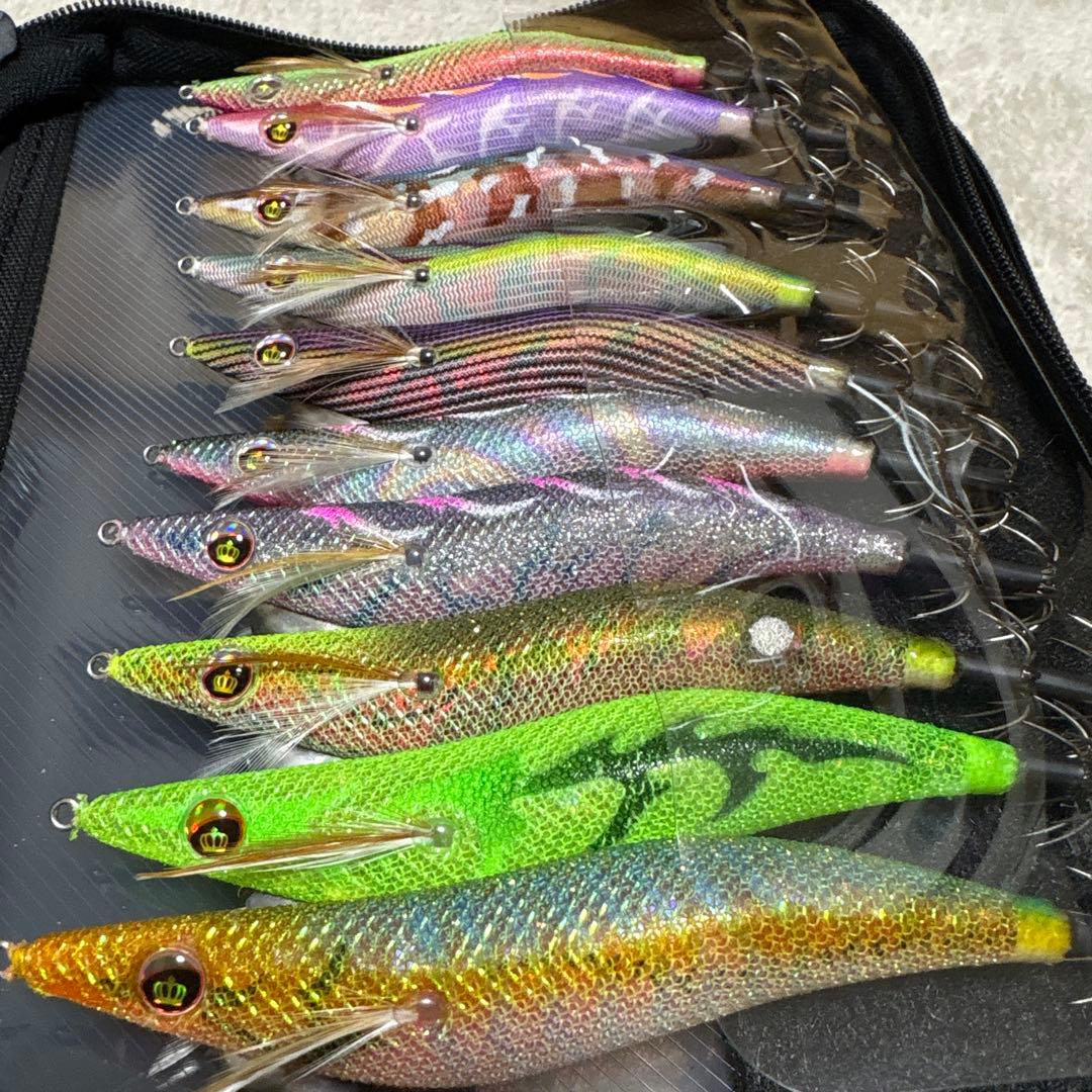 k*n様 極美品スクイッドマニア3.5号20本まとめ売り40 本収納エメラルダス