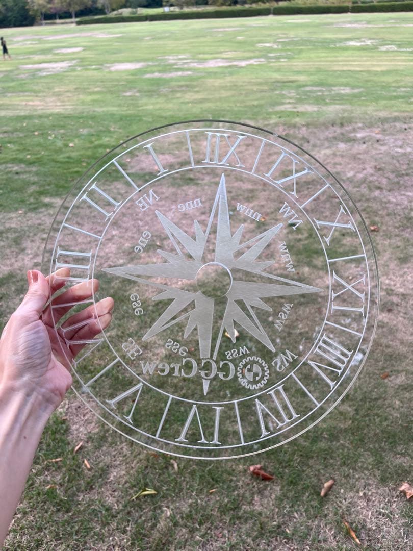 胡麻麦茶！！GGCrewマジックテーブル　鉄脚バージョン　コンパス