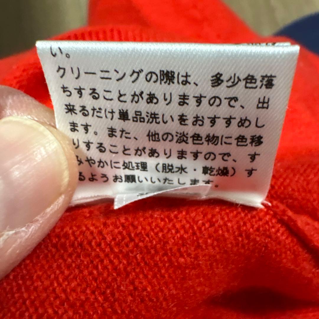 【美品】パーリーゲイツ カシミヤ100% 赤 セーター
