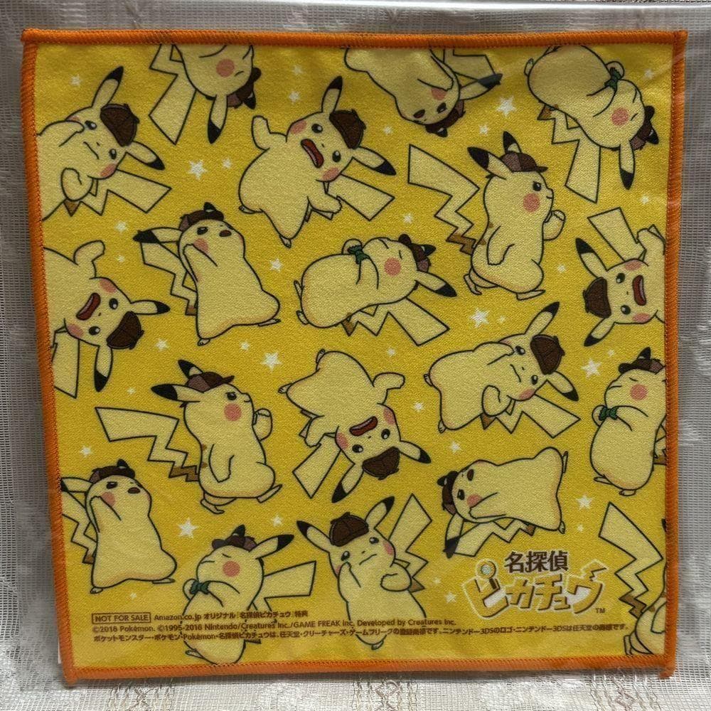 新品Amazon限定 3DS 名探偵ピカチュウ amiiboキーホルダーハンカチ
