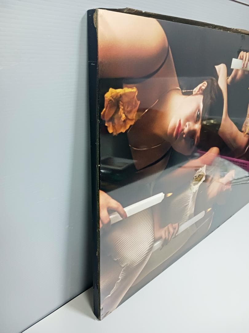 昭和レトロ！当時物『キャンディーズ』特大 木製 ポスターパネル 90×60cm