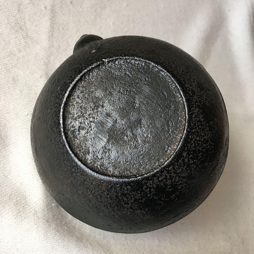 照光堂（照亦製作所）南部鉄器　急須　平丸アラレ　アンティーク　未使用　入手困難