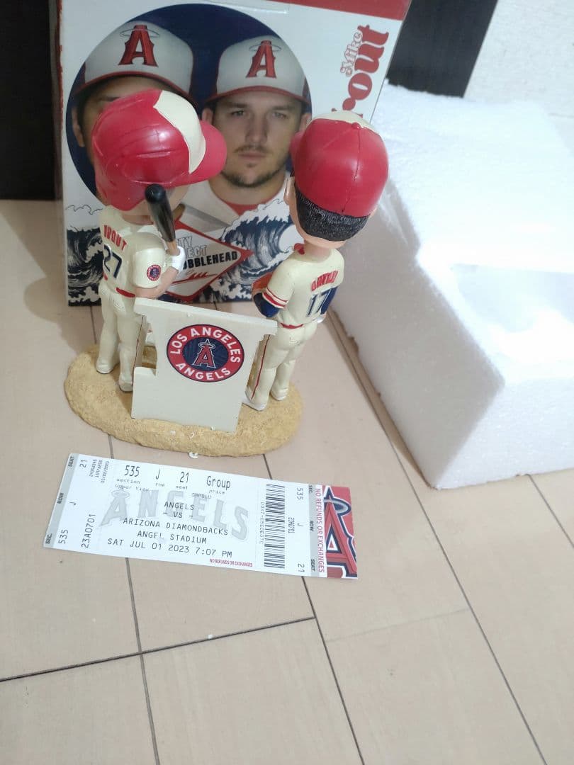 大谷翔平＆トラウト　ボブルヘッド